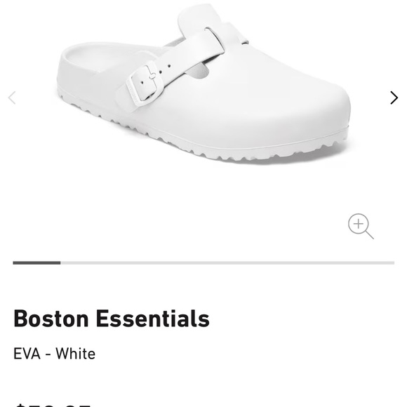 Birkenstock Boston Essentials EVA White Mules - Picture 1 of 6